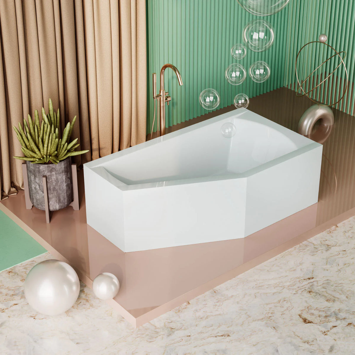 Corner Bathtubs POLIMAT