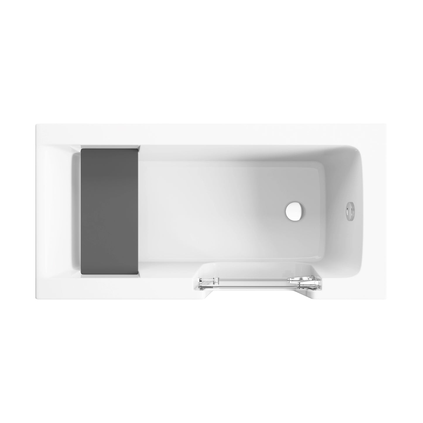Mineral Composite bathtub with door AVO 140 cm x 70 cm