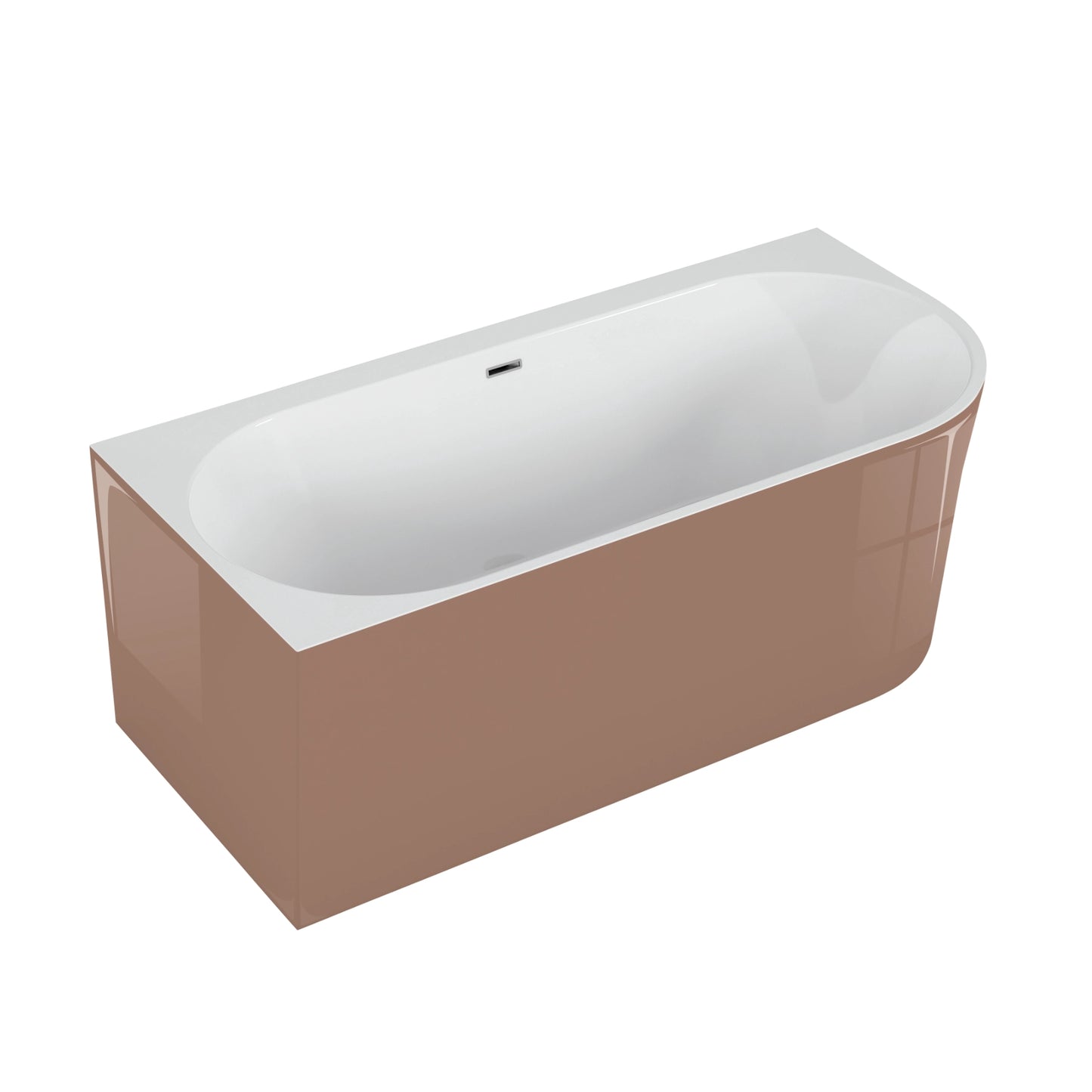 Freestanding corner bathtub SOLA 160 x 75 cm