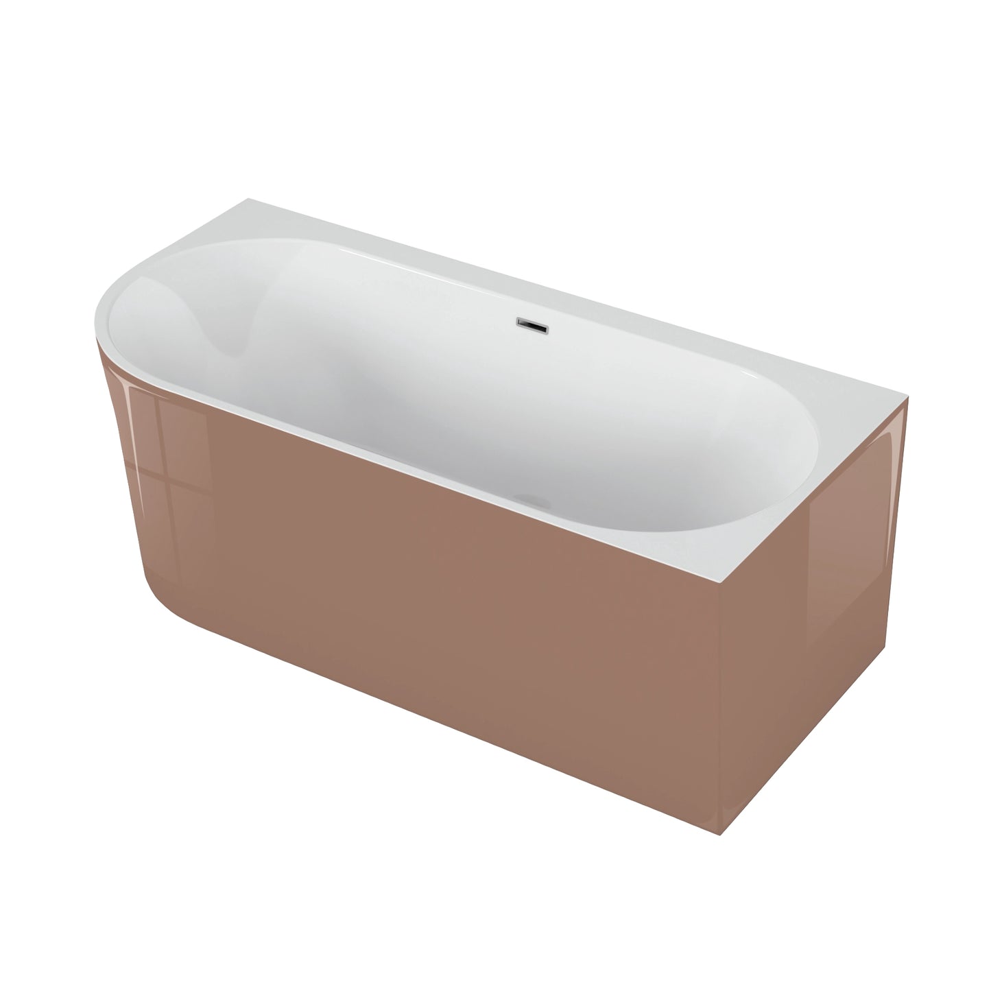 Freestanding corner bathtub SOLA 160 x 75 cm