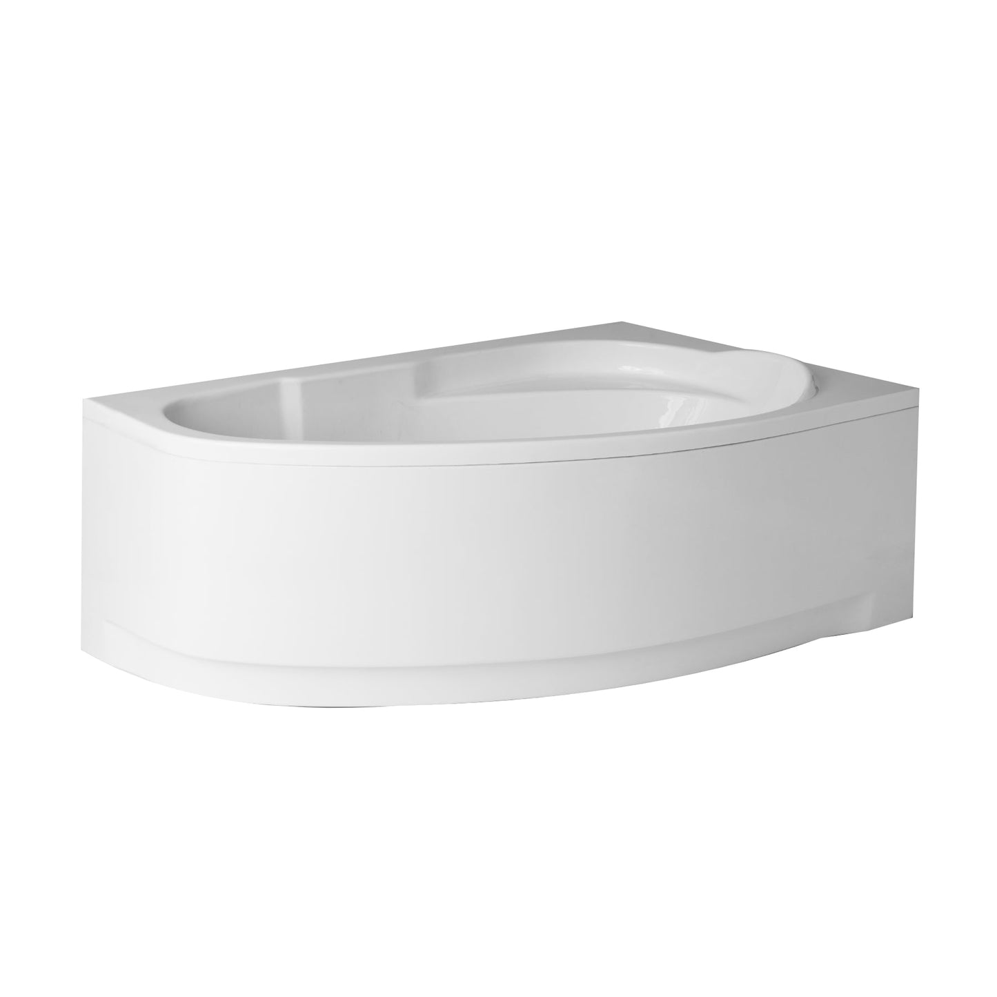 Acrylic asymmetrical corner bathtub MAREA