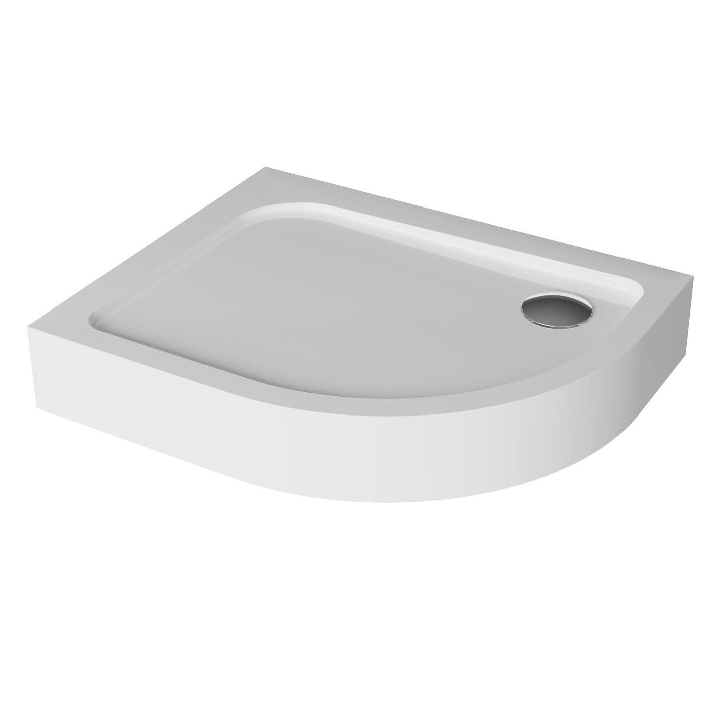 Acrylic semicircular shower base compact ORIS
