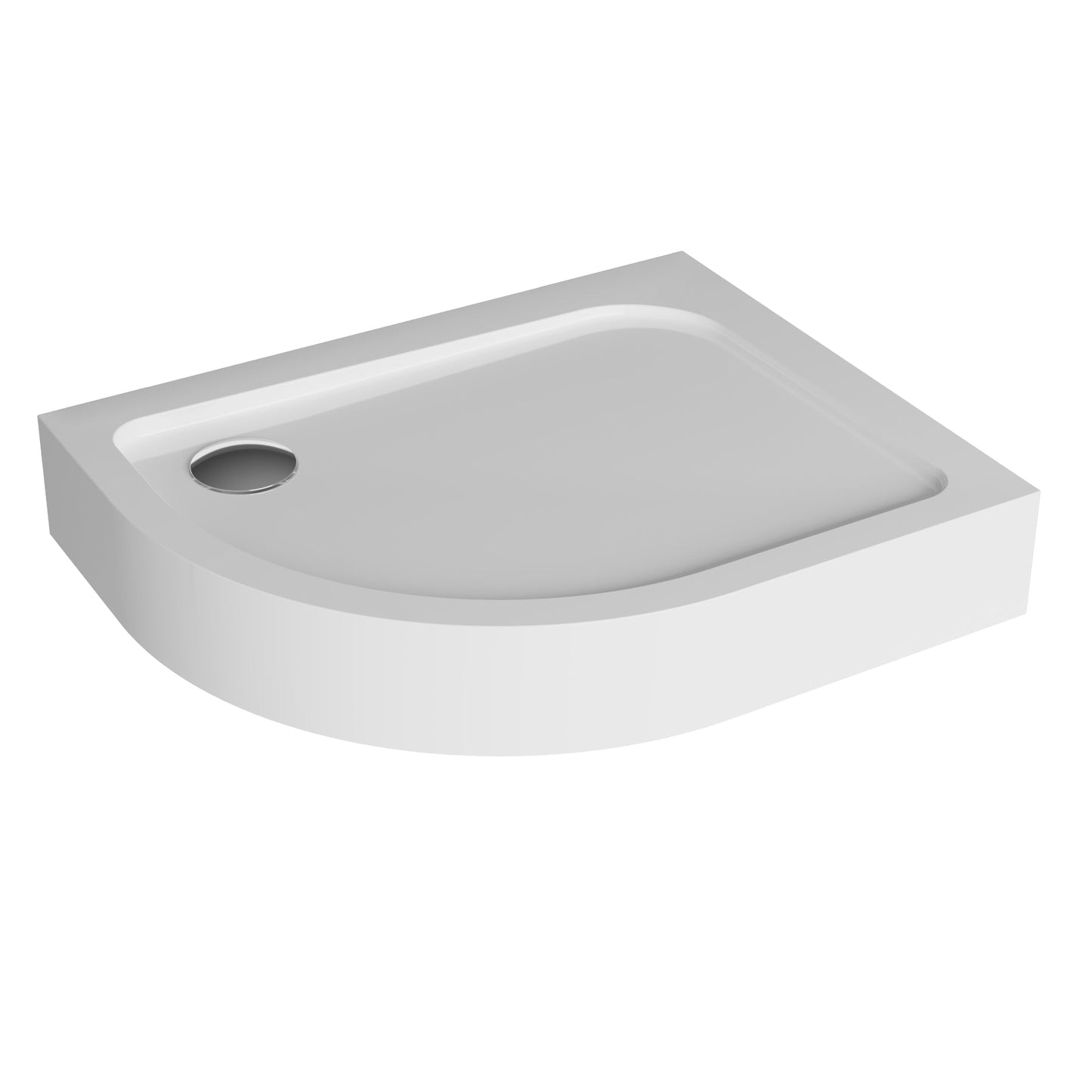Acrylic semicircular shower base compact ORIS