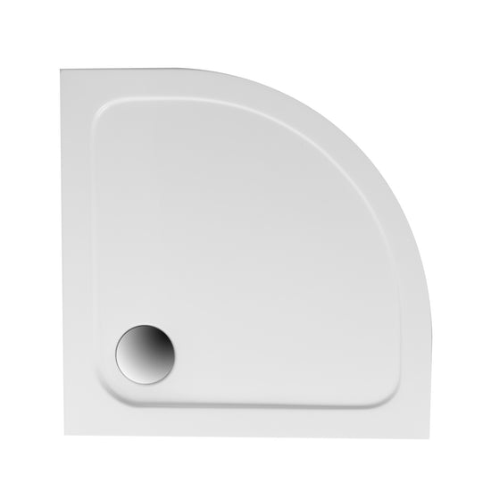 Acrylic semicircular compact shower base STANDARD