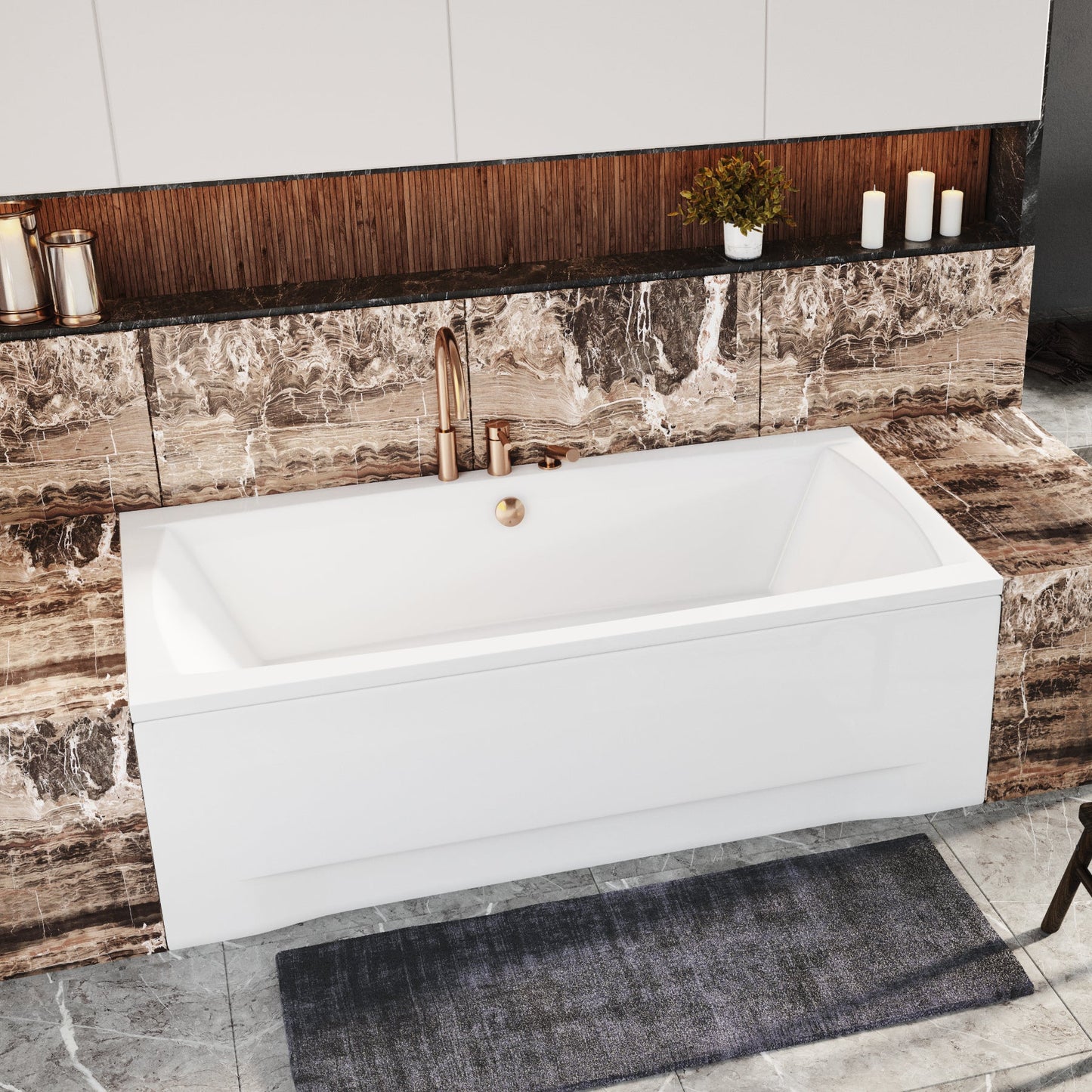Acrylic rectangular bathtub APRI