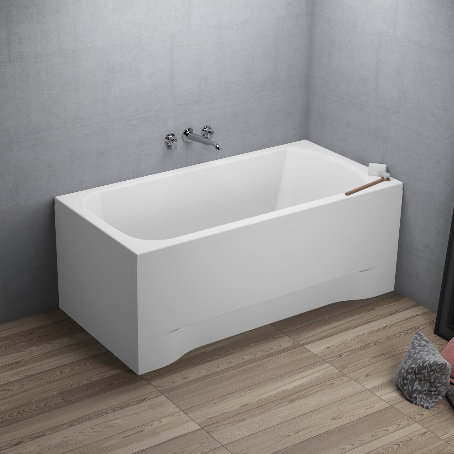 Acrylic rectangular bathtub CLASSIC
