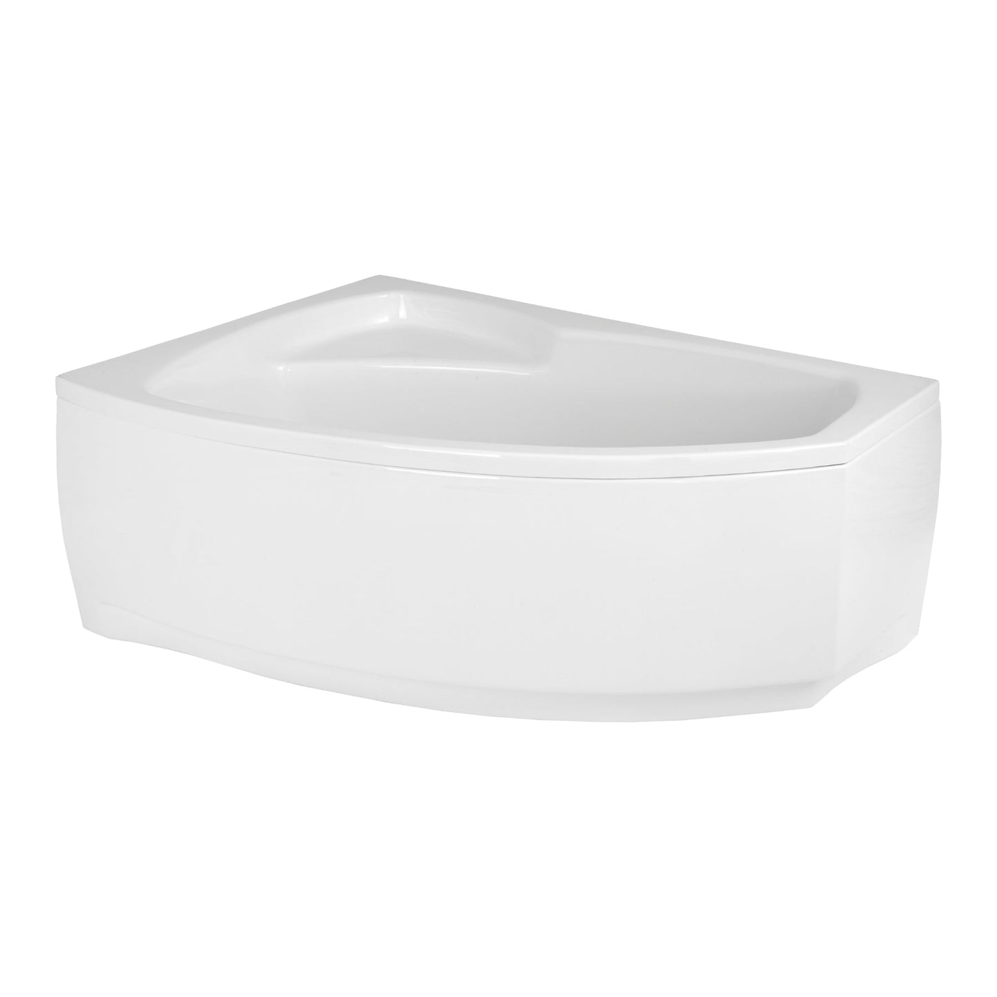 Acrylic asymmetrical corner bathtub FRIDA