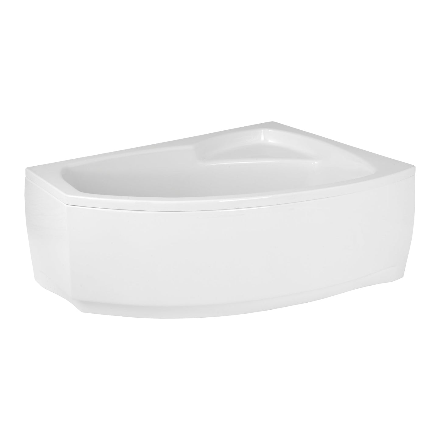 Acrylic asymmetrical corner bathtub FRIDA
