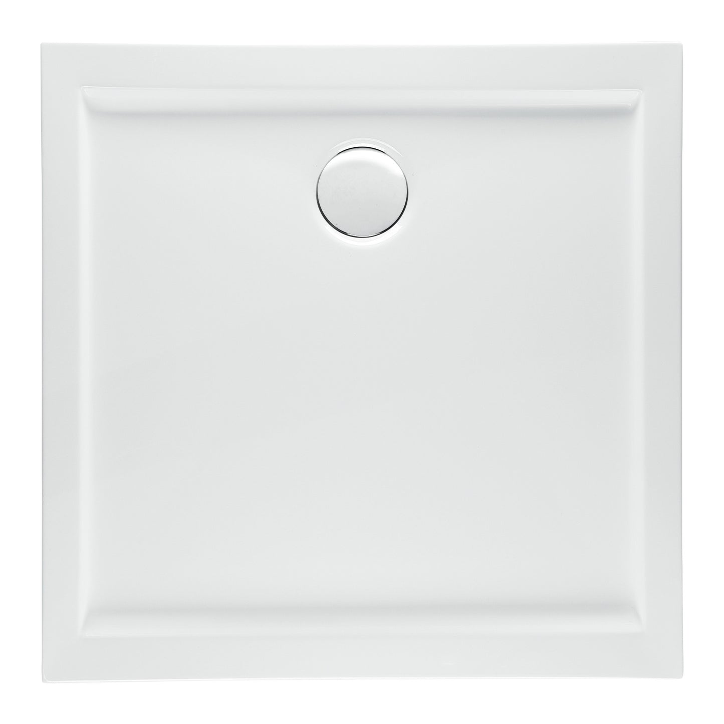 Square shower base applied to the floor GOLIAT