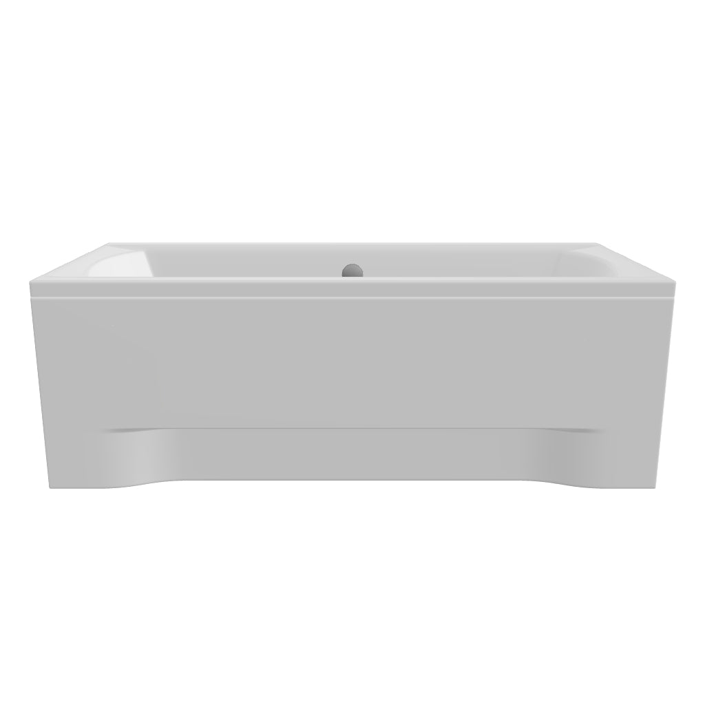 Load 3D model into Gallery viewer, Acrylic rectangular bathtub INES