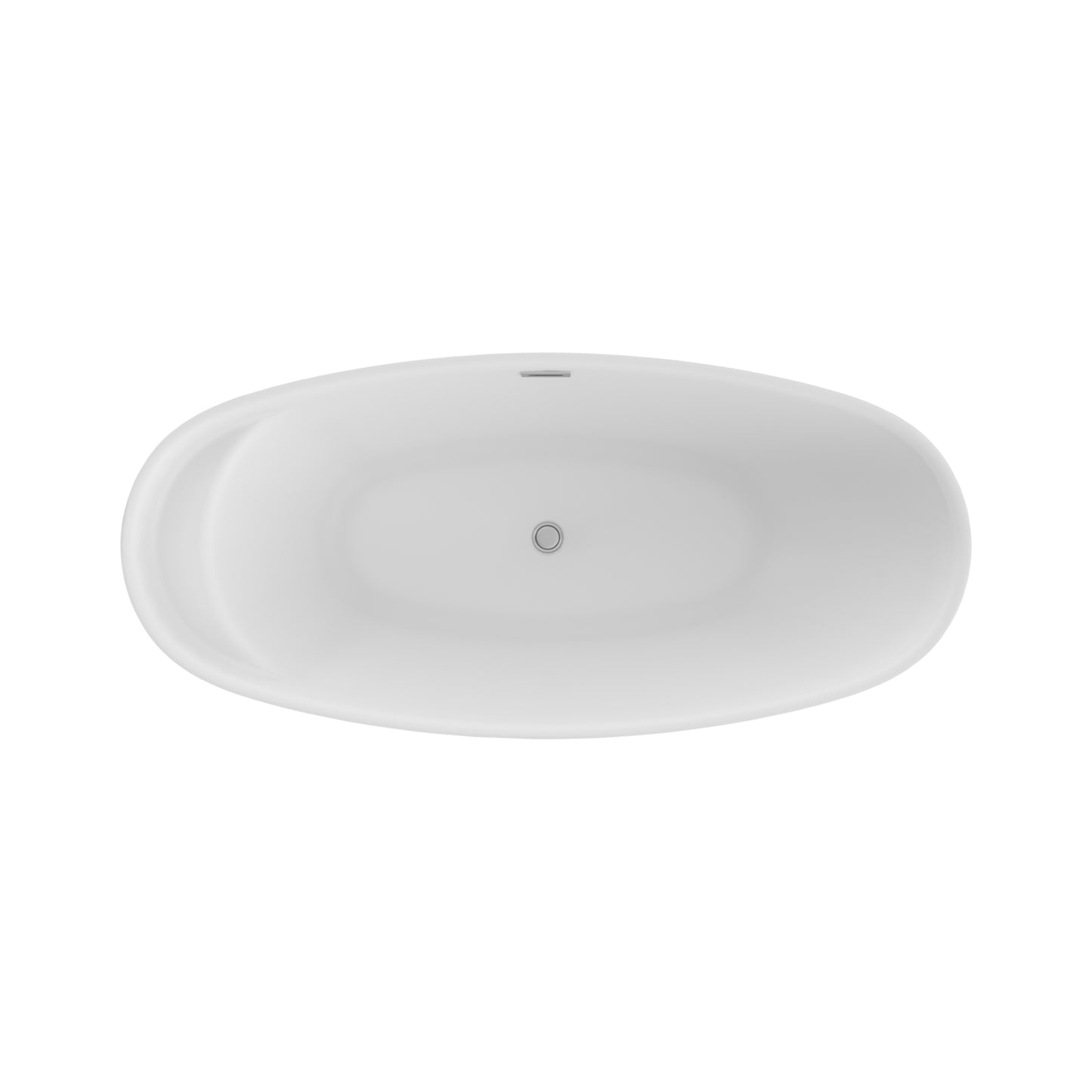 Acrylic freestanding bathtube KIVI 165 x 75 cm