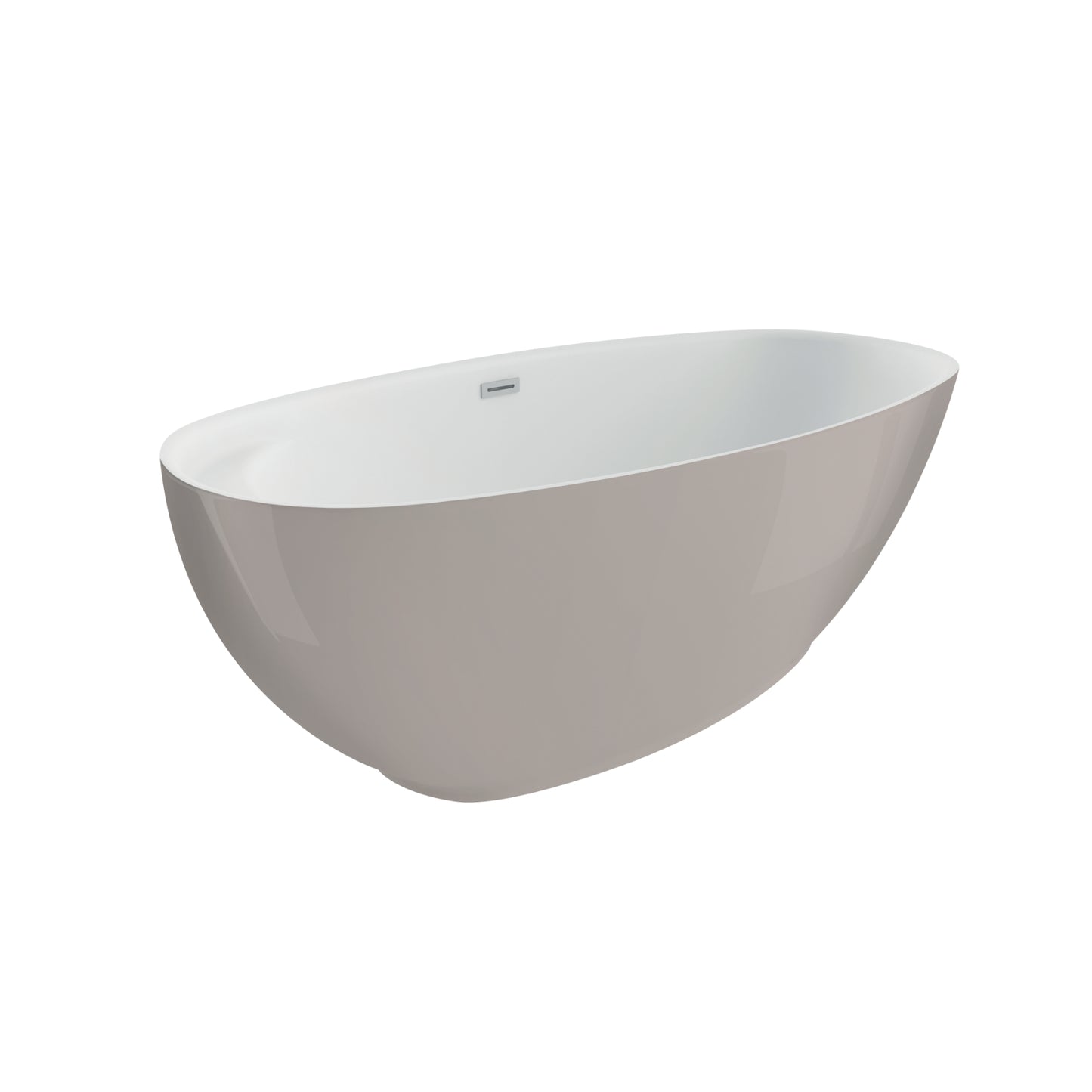 Acrylic freestanding bathtube KIVI 165 x 75 cm