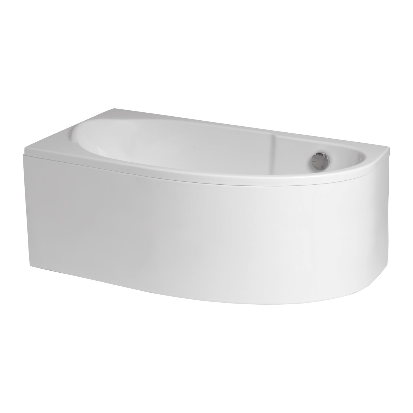 Acrylic asymmetrical corner bathtub MIKI