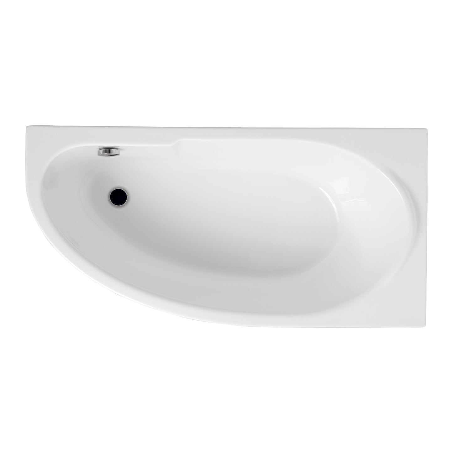 Acrylic asymmetrical corner bathtub MIKI
