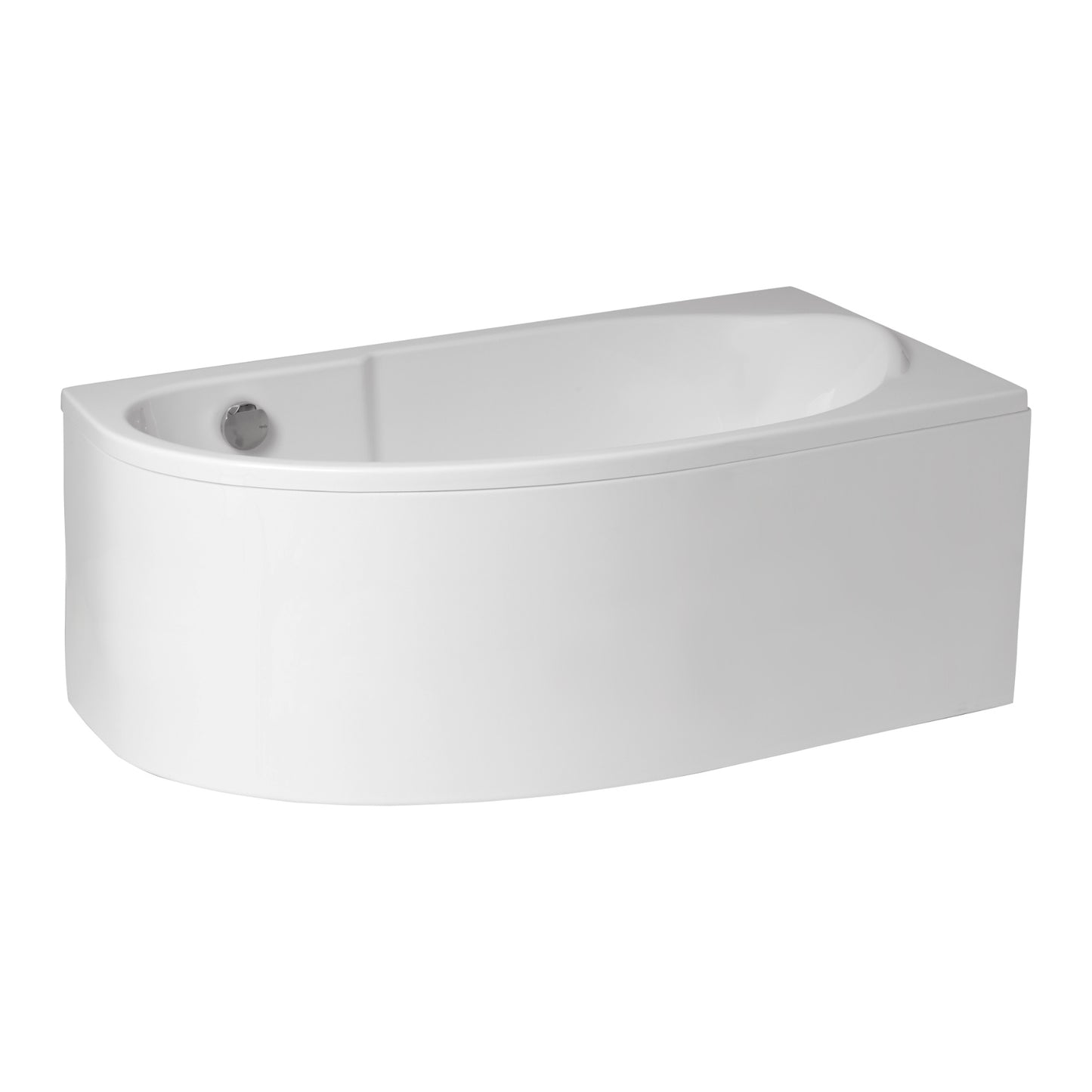 Acrylic asymmetrical corner bathtub MIKI