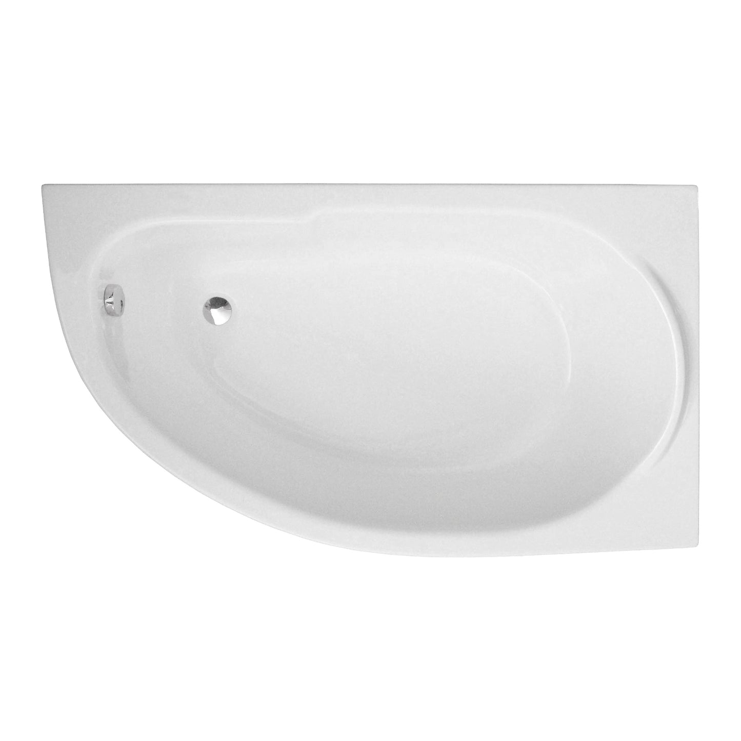 Acrylic asymmetrical corner bathtub MIKI