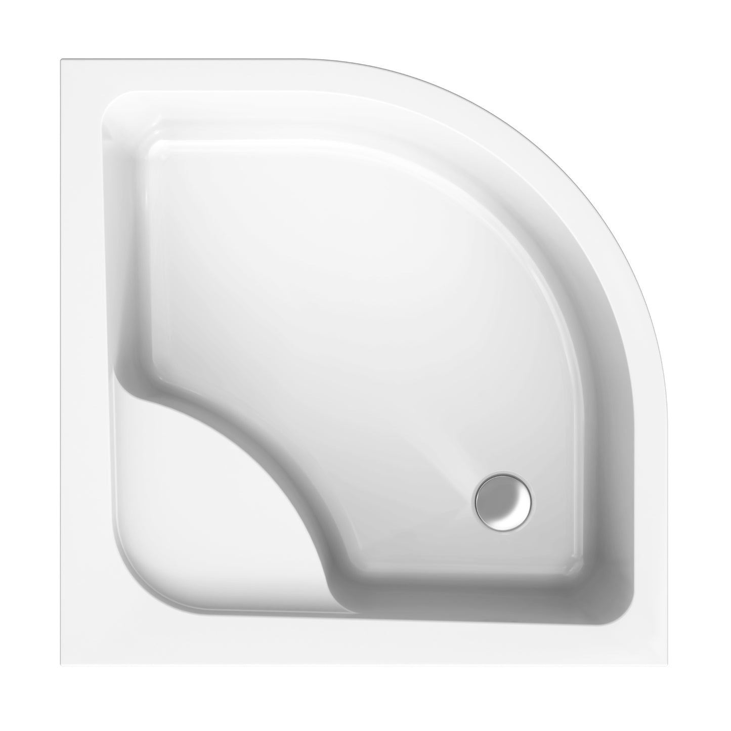 Acrylic semicircular shower base PAKO