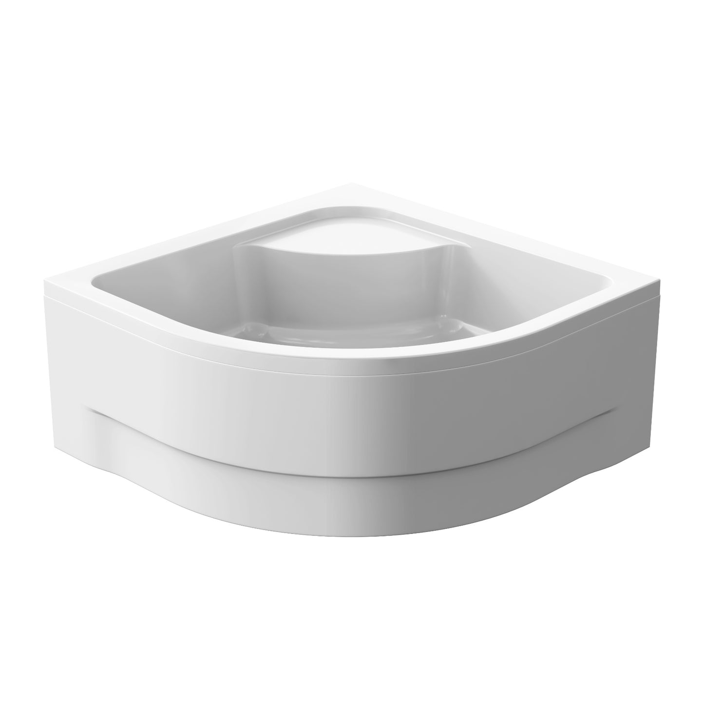 Acrylic semicircular shower base PAKO