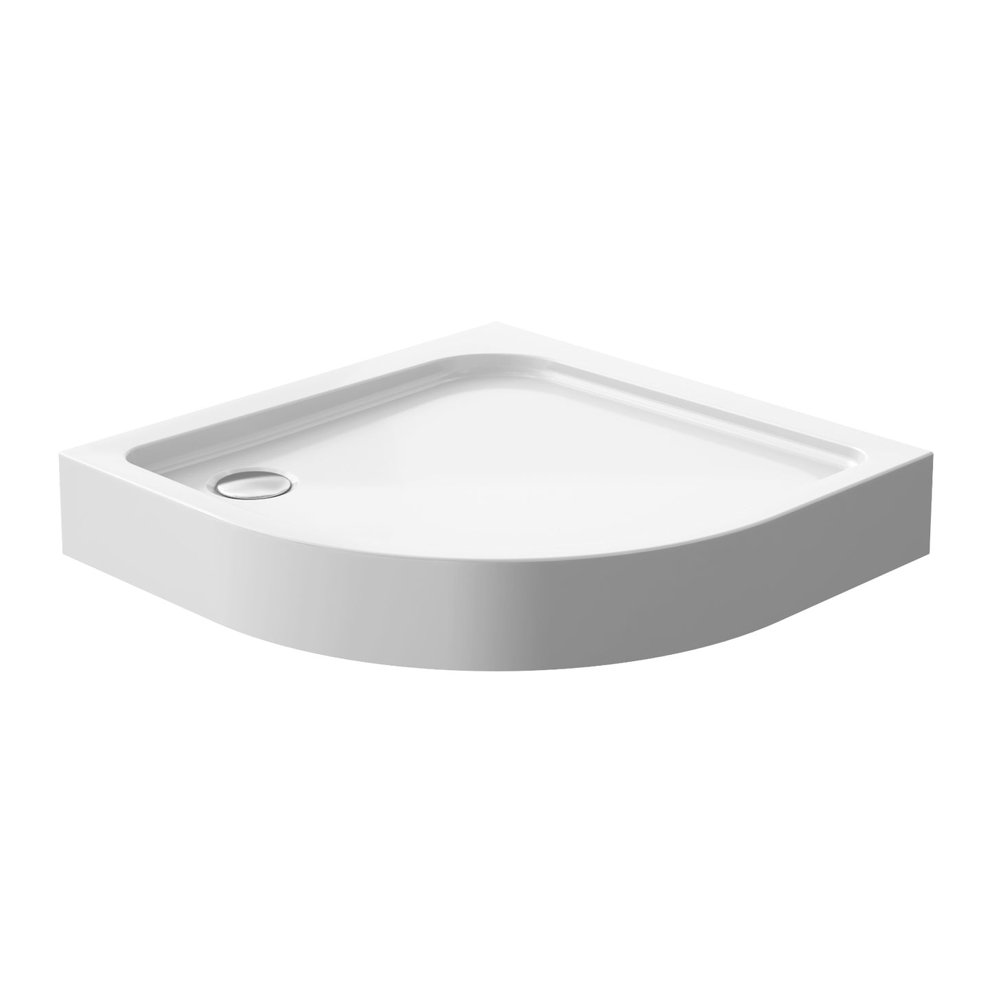 Acrylic semicircular compact shower base PAKO