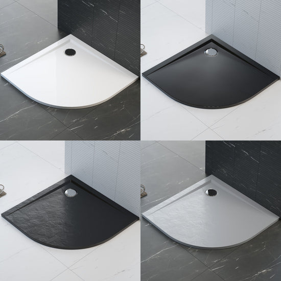 Semicircular shower base applied to the floor PERRITO