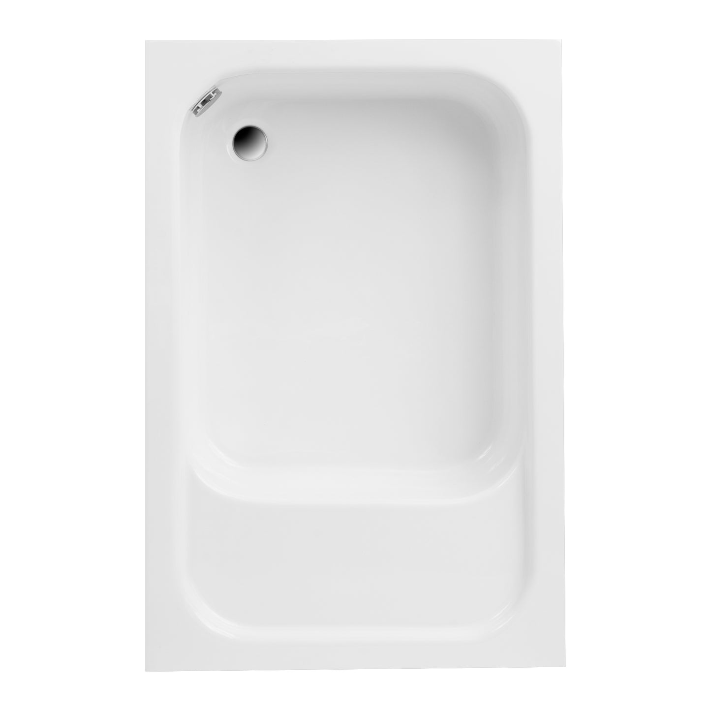 Acrylic rectangular shower base with seat RONI