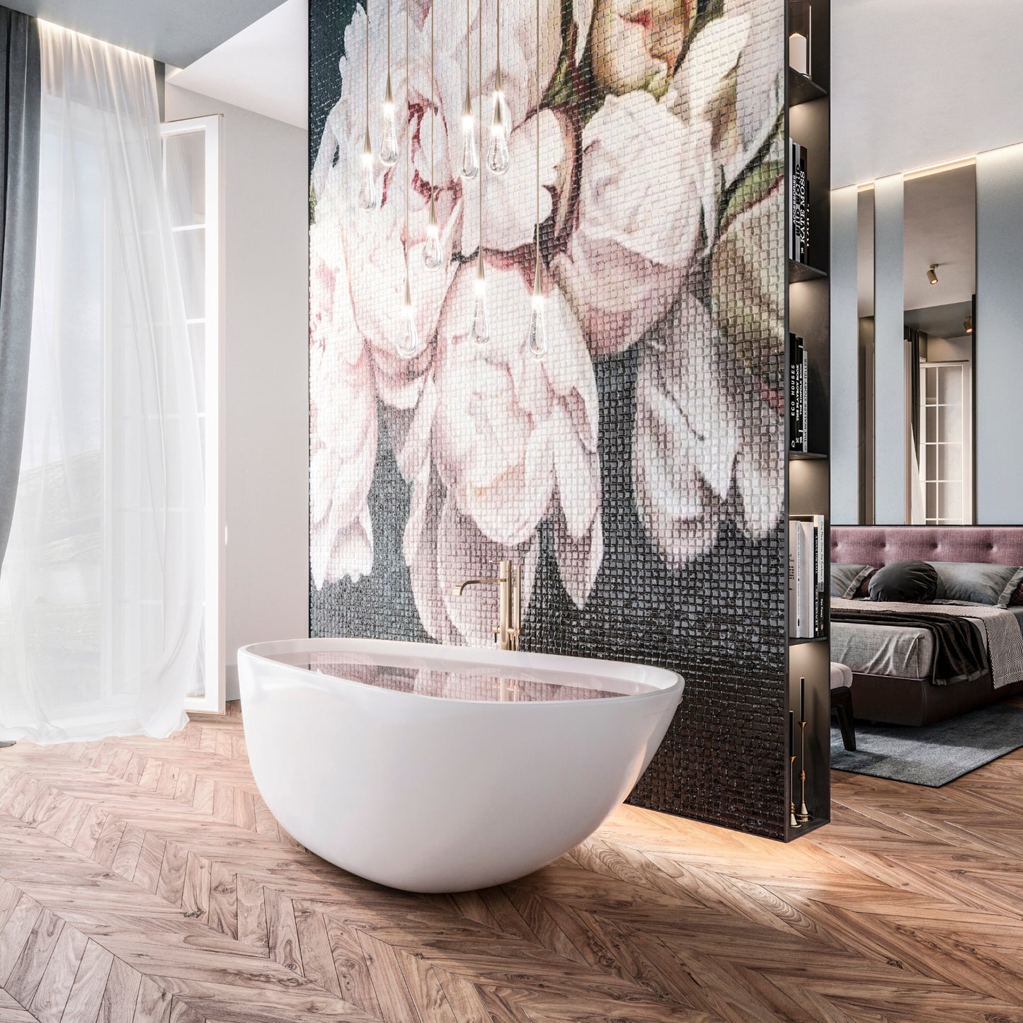 Acrylic freestanding bathtube SHILA 170 x 85 cm