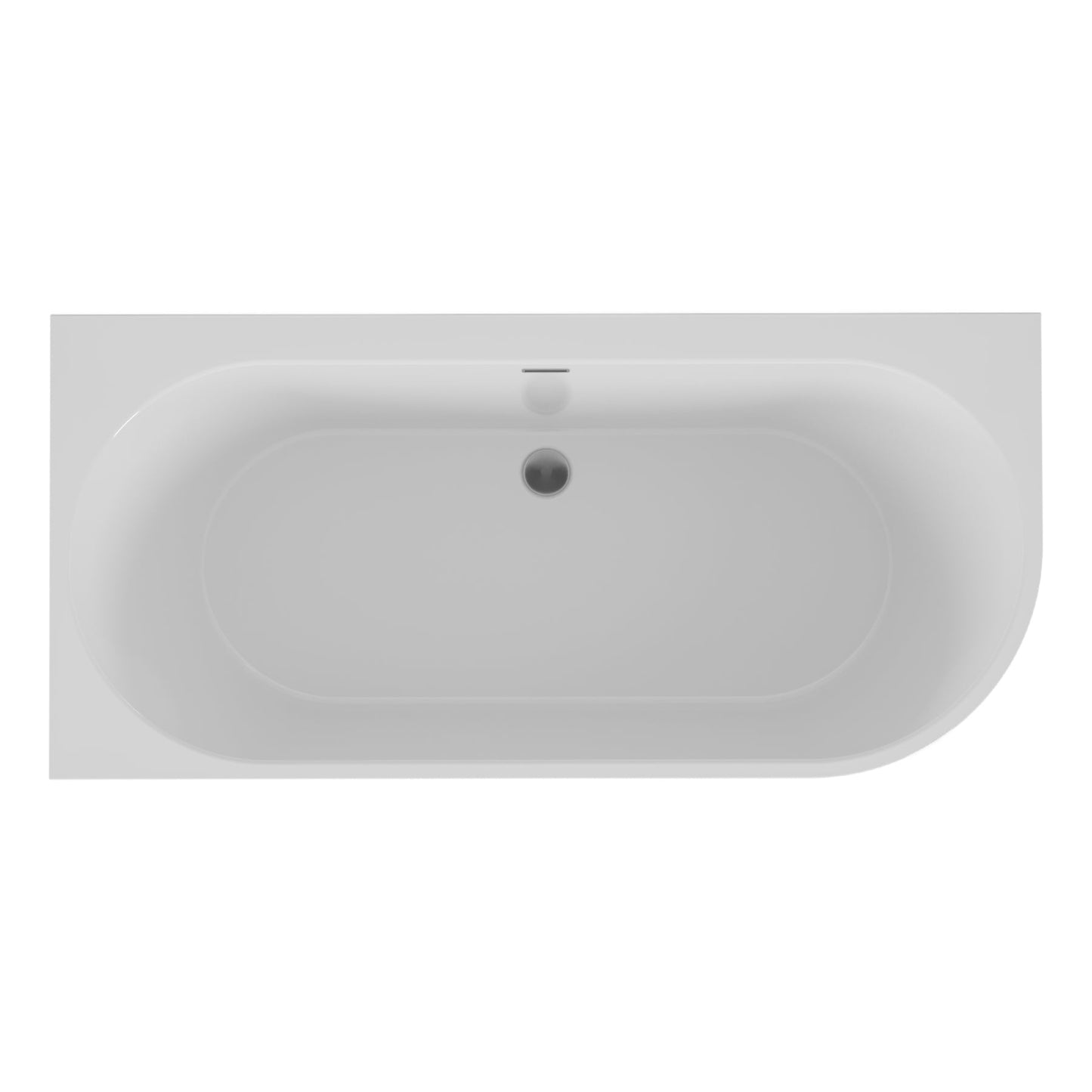 Freestanding corner bathtub SOLA 160 x 75 cm
