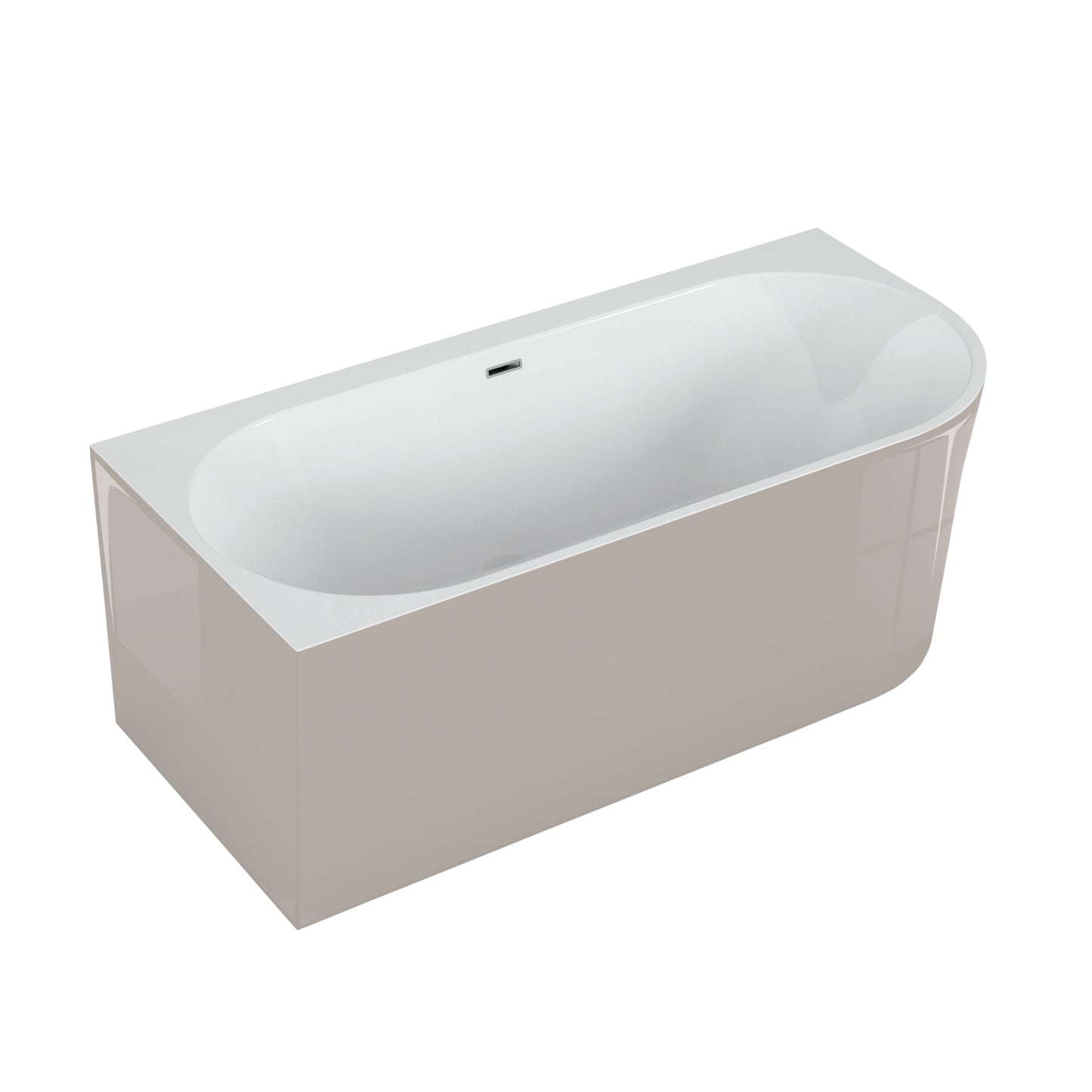 Freestanding corner bathtub SOLA 160 x 75 cm