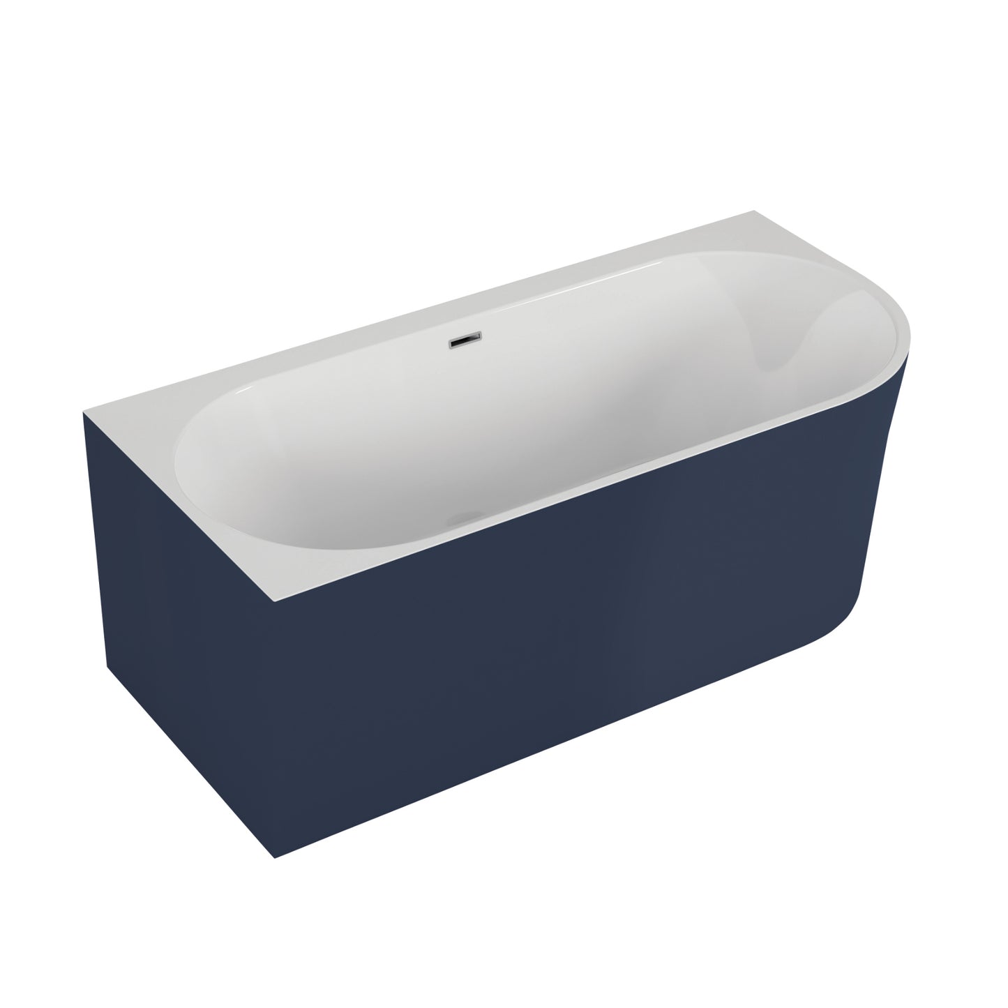 Freestanding corner bathtub SOLA 160 x 75 cm