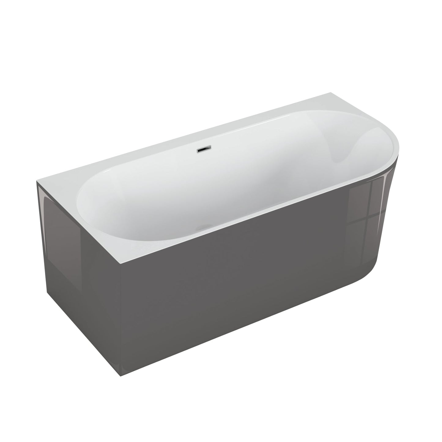 Freestanding corner bathtub SOLA 160 x 75 cm