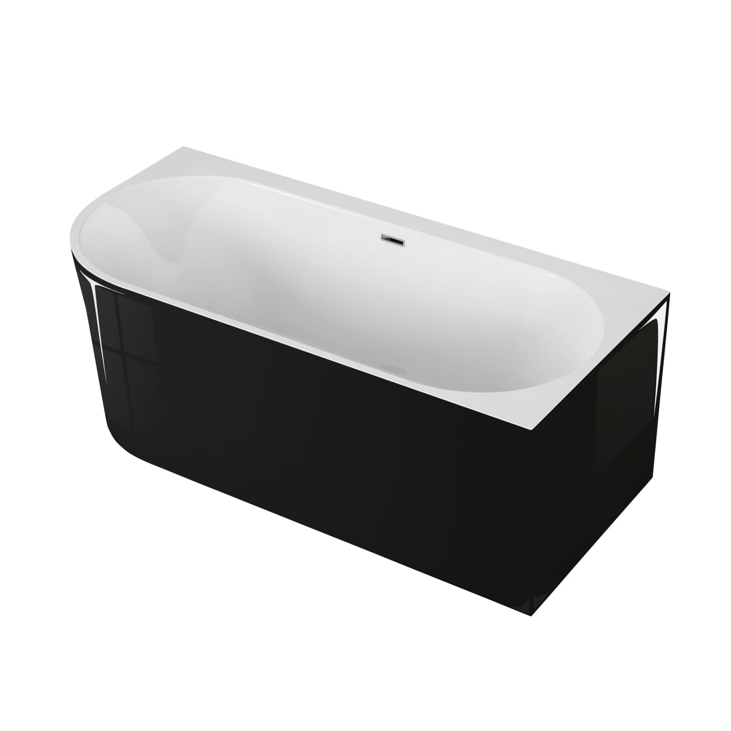 Freestanding corner bathtub SOLA 160 x 75 cm
