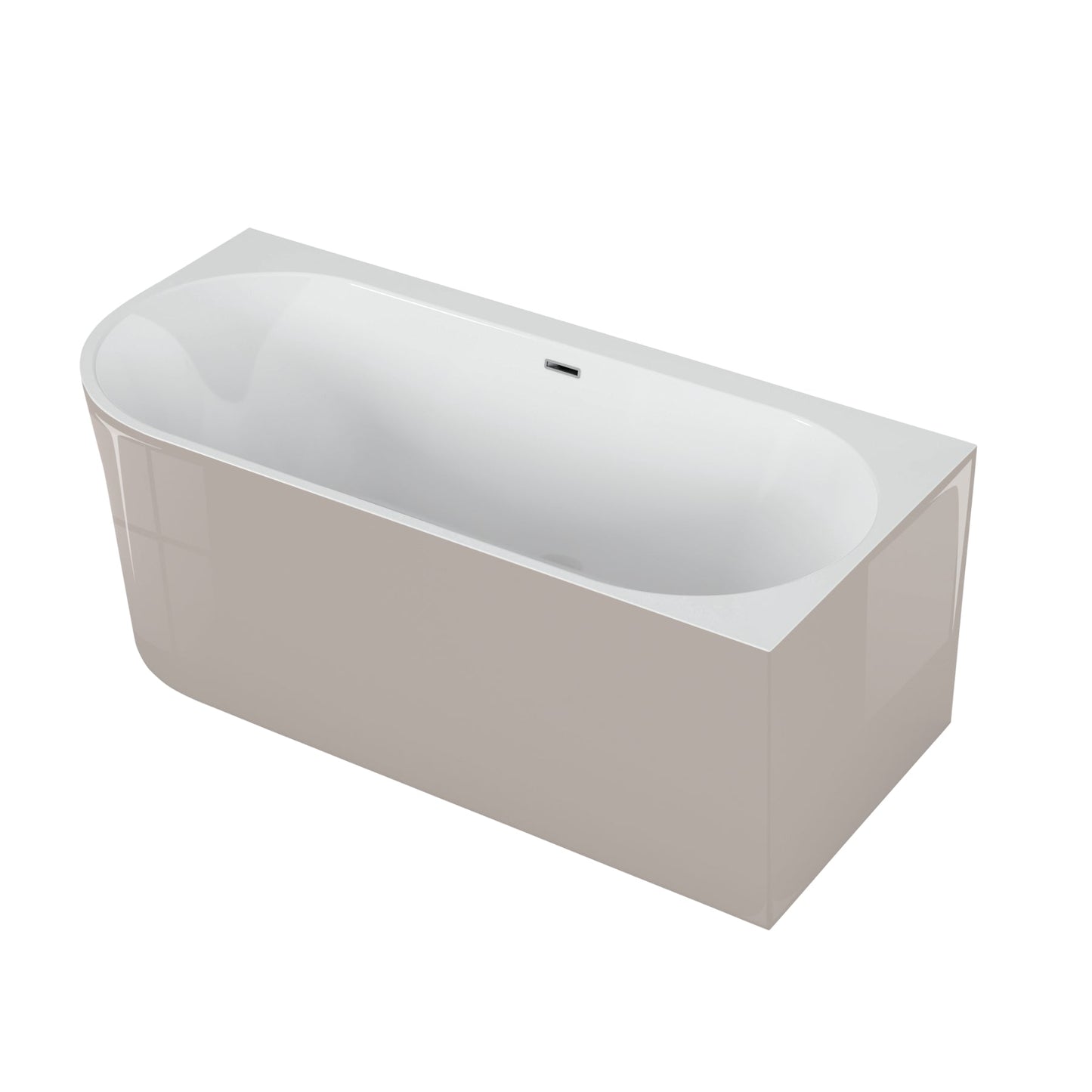 Freestanding corner bathtub SOLA 160 x 75 cm