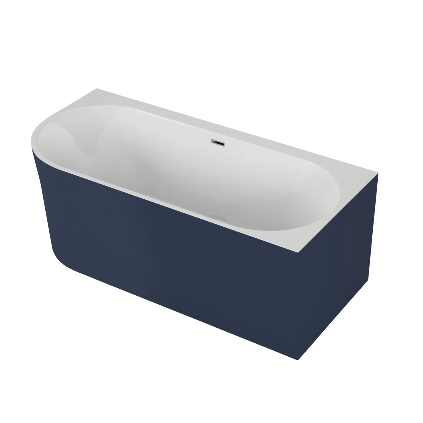 Freestanding corner bathtub SOLA 160 x 75 cm