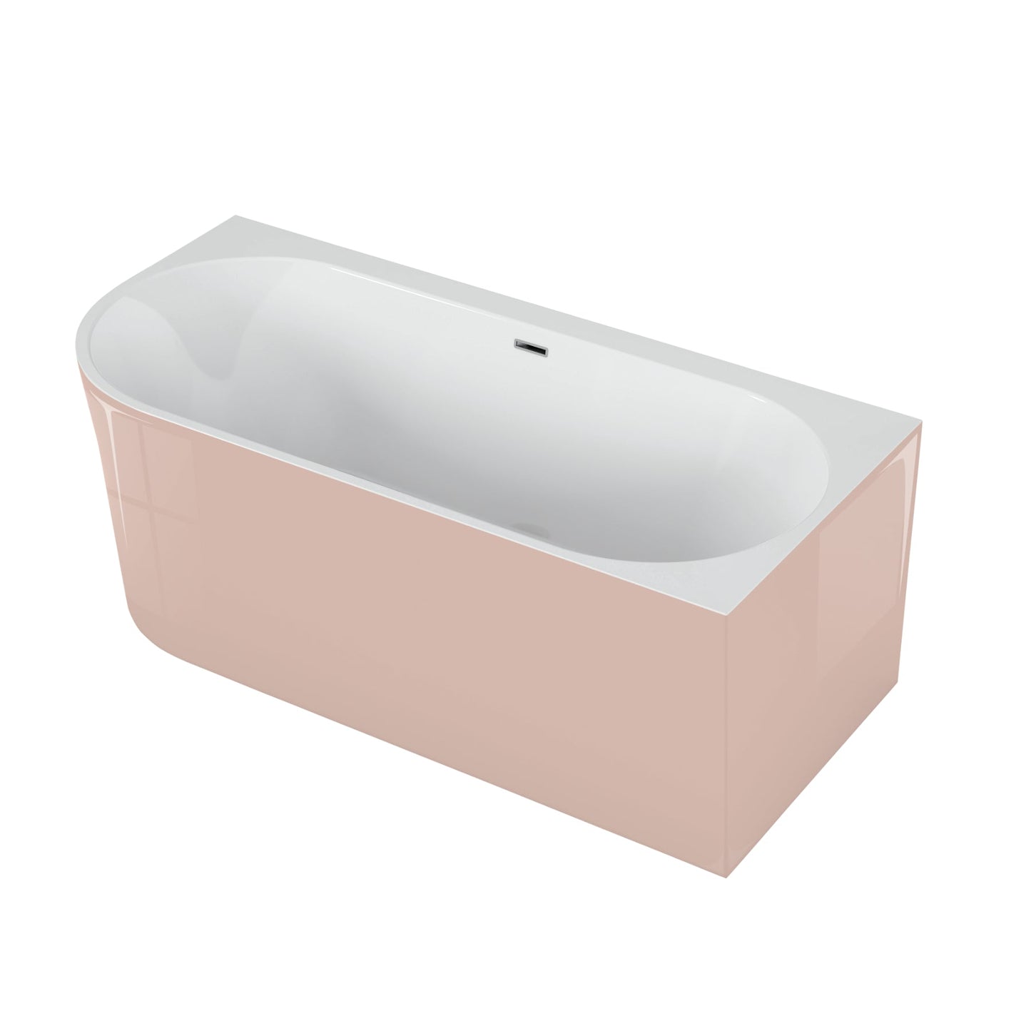 Freestanding corner bathtub SOLA 160 x 75 cm