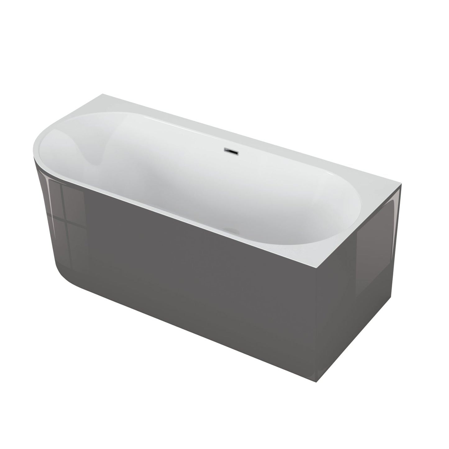 Freestanding corner bathtub SOLA 160 x 75 cm