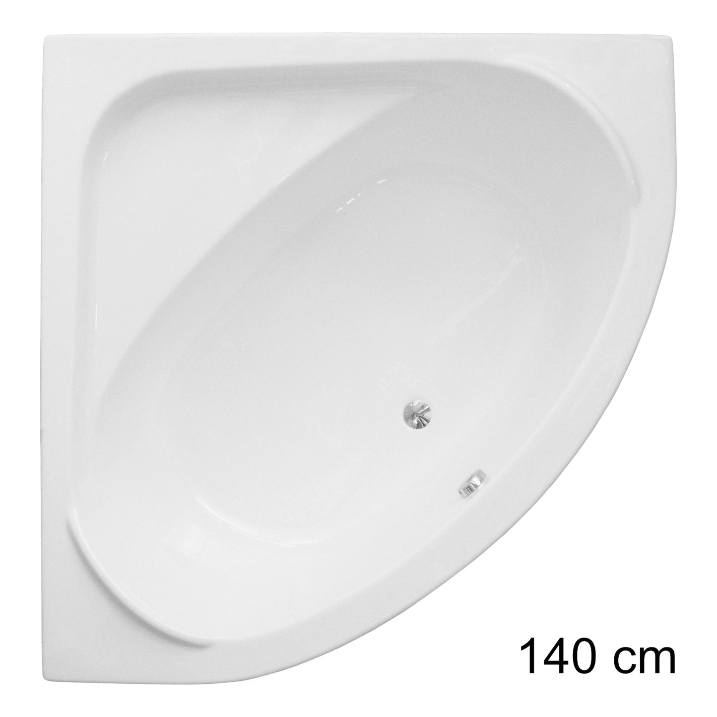 Acrylic symmetrical corner bathtub STANDARD
