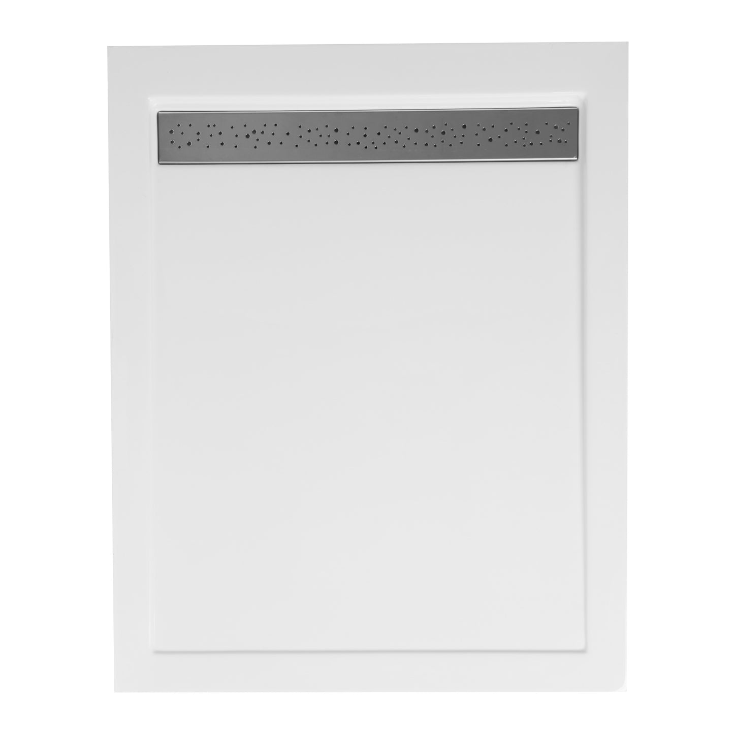 Rectangular shower base applied to the floor with grate WEST®