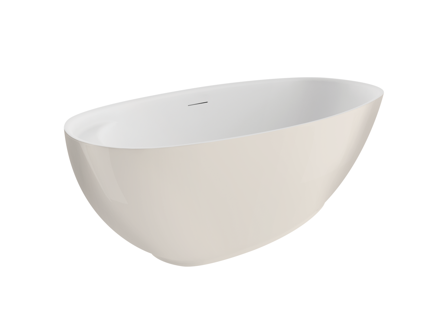 Acrylic freestanding bathtube KIVI 165 x 75 cm