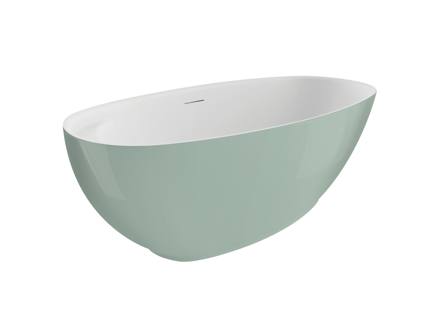 Acrylic freestanding bathtube KIVI 165 x 75 cm