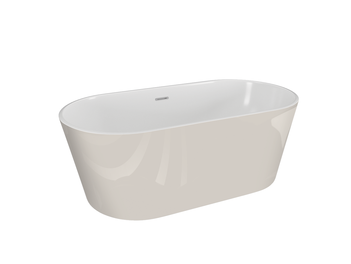 Acrylic freestanding bathtube UZO 160 x 80 cm