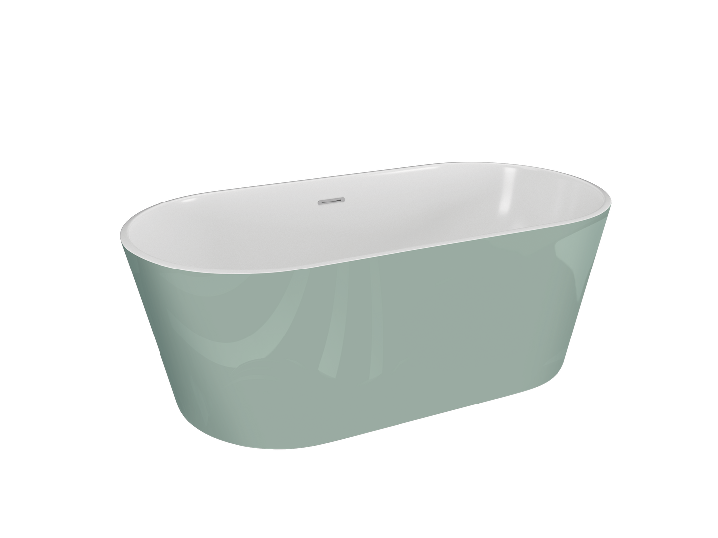 Acrylic freestanding bathtube UZO 160 x 80 cm
