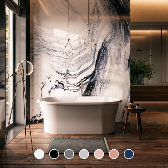 Acrylic freestanding bathtube AMONA NEW 150 x 75 cm