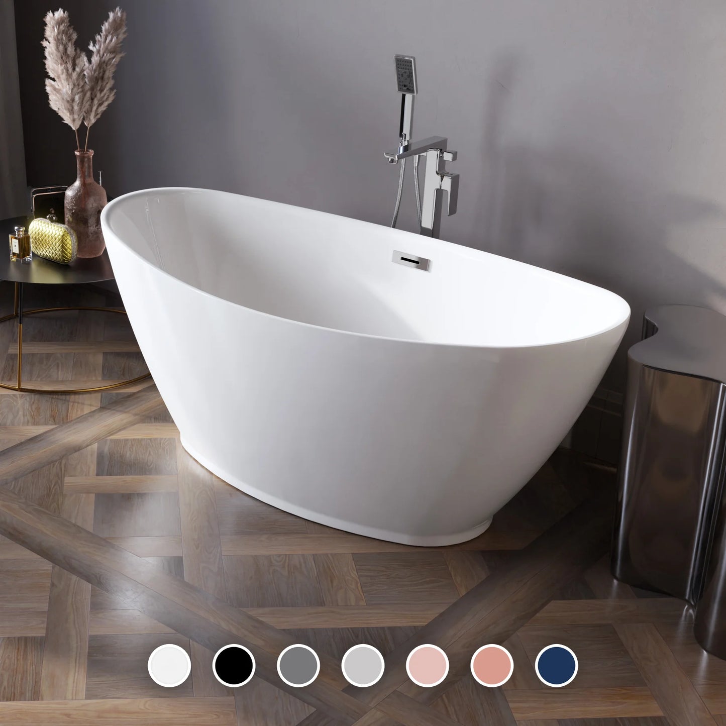 Acrylic freestanding bathtube MANGO 150 x 75 cm
