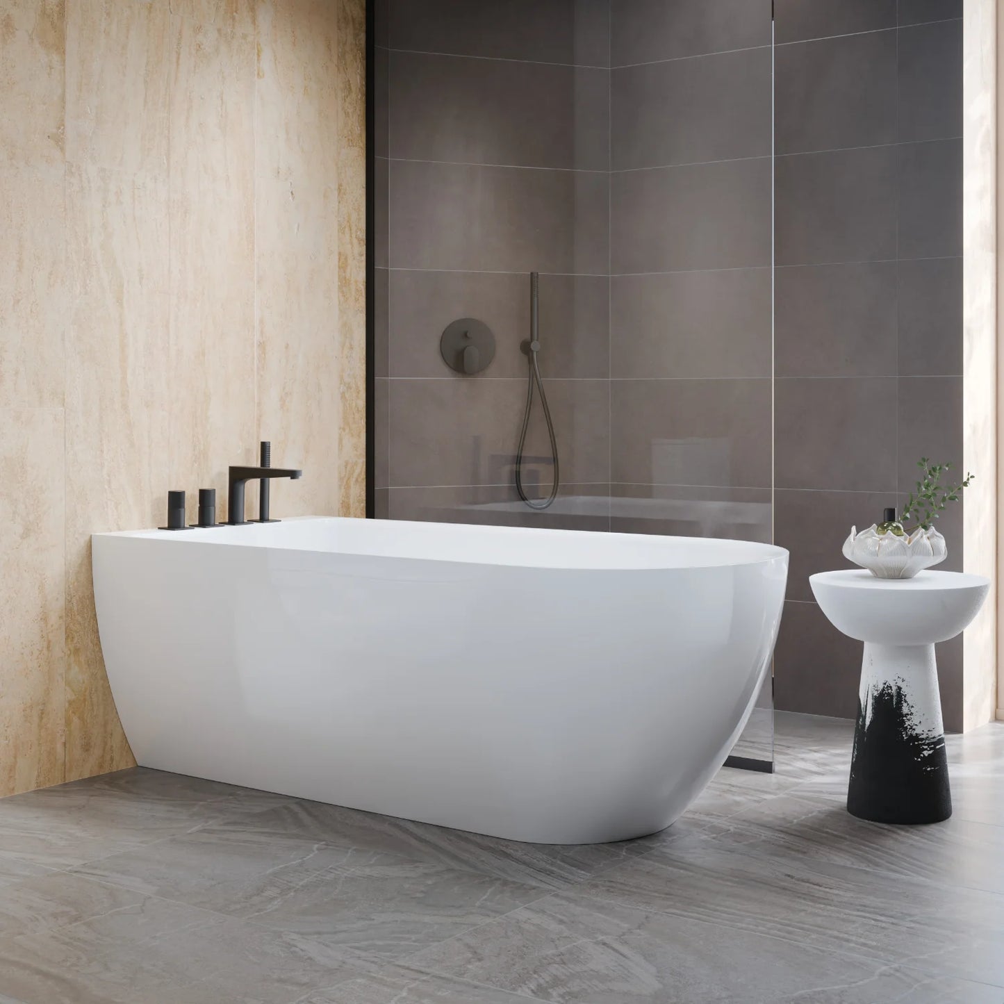 Acrylic freestanding bathtube MURENA 170 x 75 cm