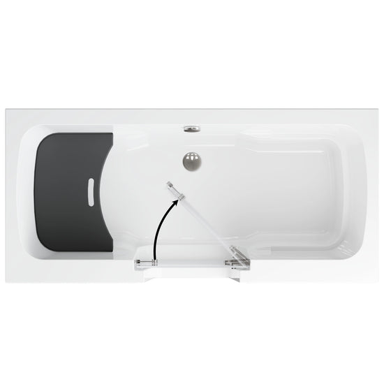 Acrylic bathtub with door OVI 160 x 75 cm
