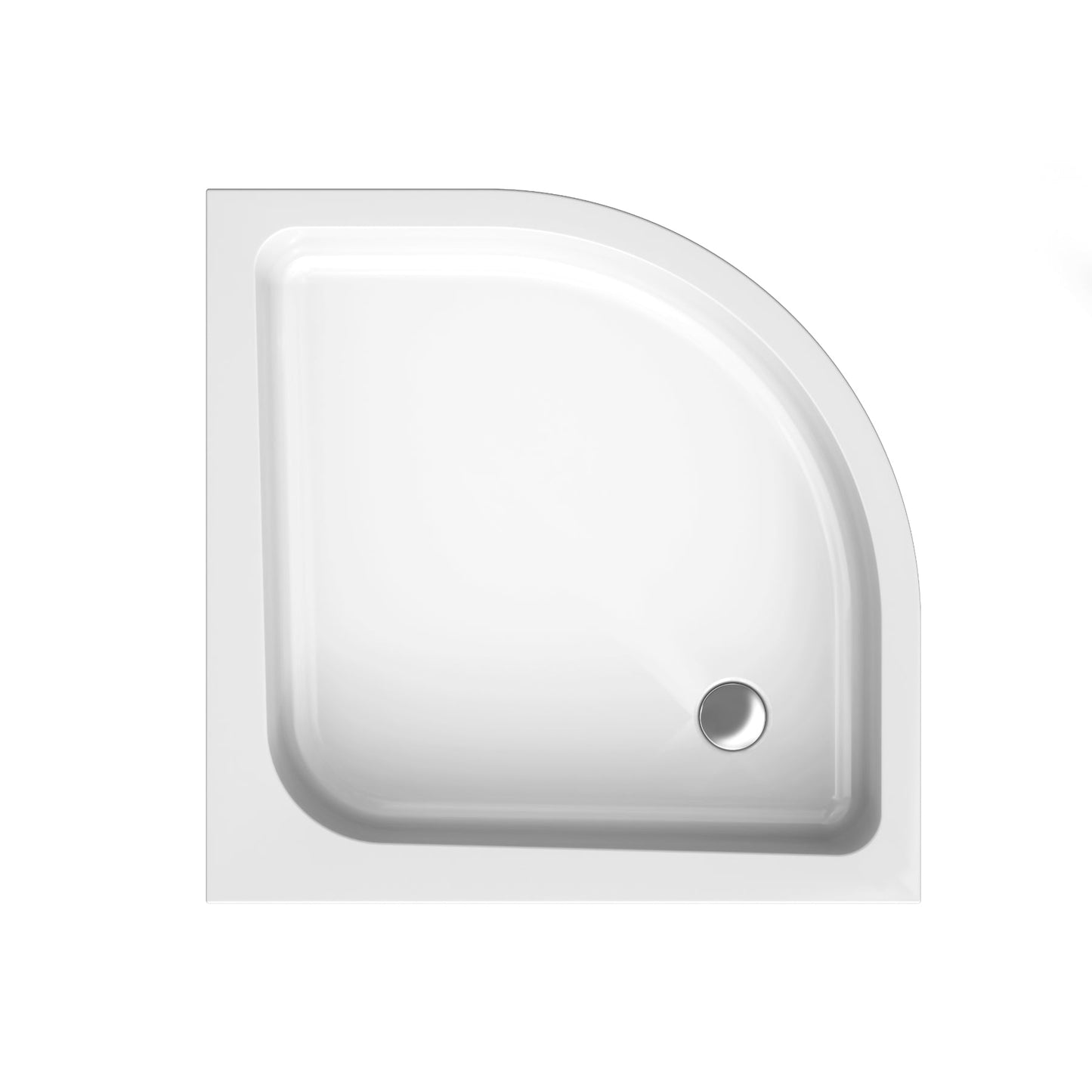 Acrylic semicircular shower base PAKO