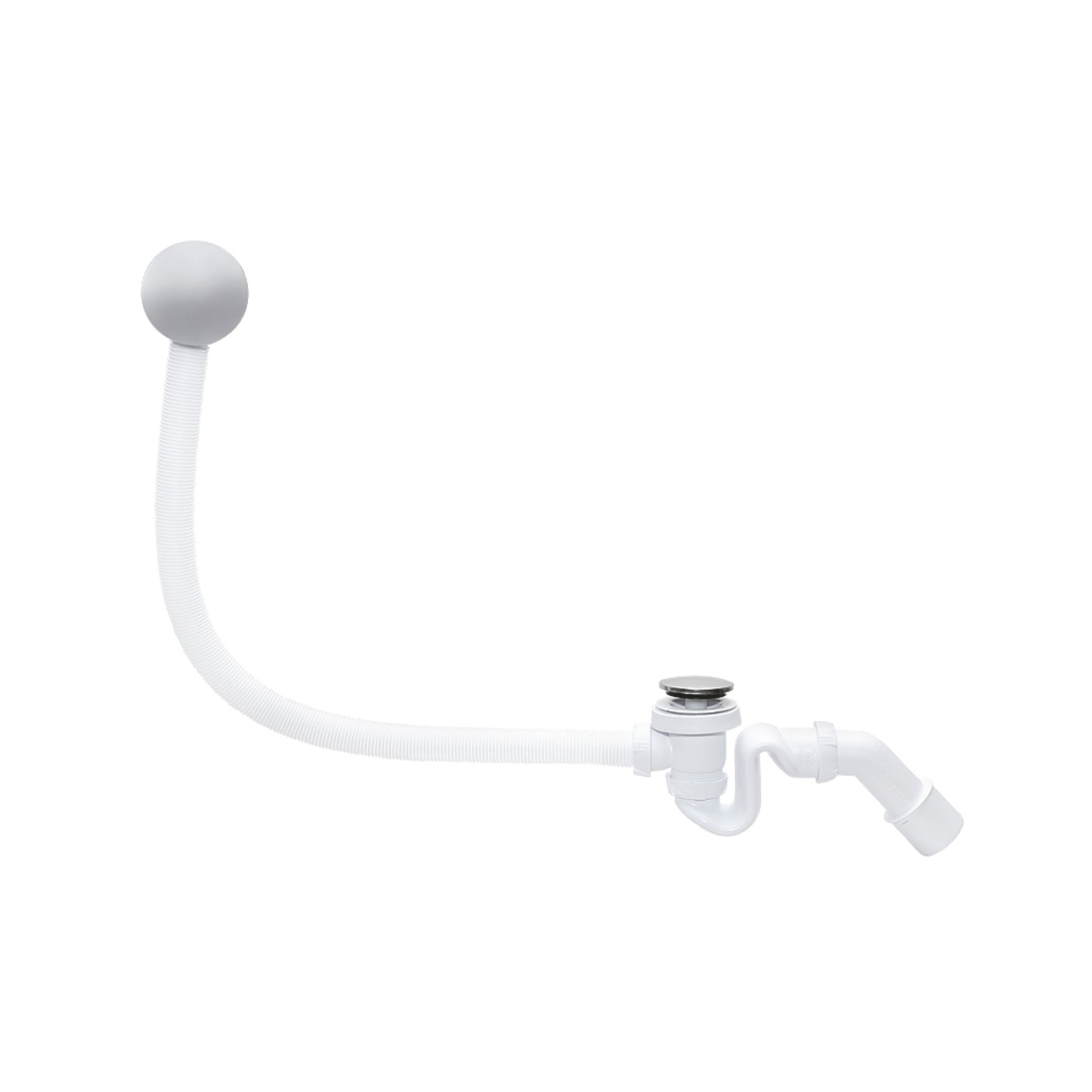 Bathtub siphon Wirquin CLICK-CLACK with overflow ∅ 50