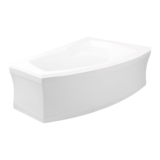 Load image into Gallery viewer, Acrylic housing for corner asymmetrical bathtub FRIDA  160 cm
