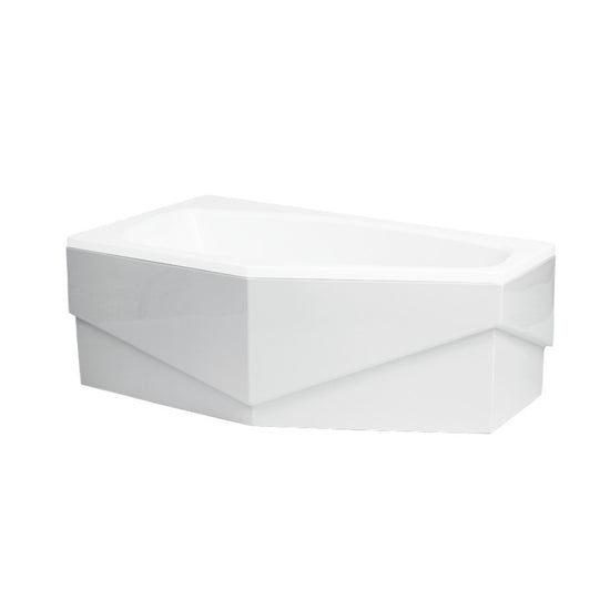 Load image into Gallery viewer, Acrylic housing for corner asymmetrical bathtub MARIKA
