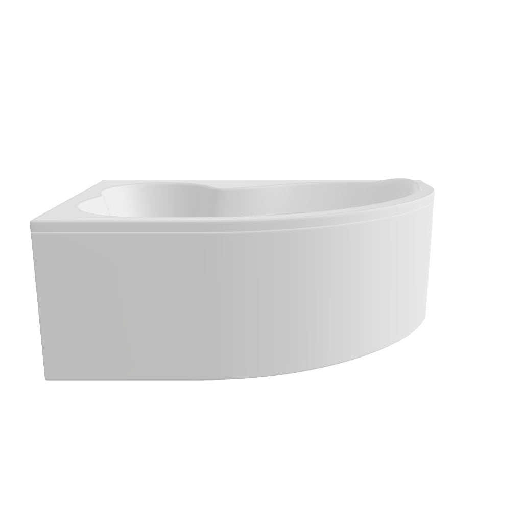 Загрузите 3D-модель в программу просмотра галереи, Акриловая асимметричная угловая ванна MEGA 160 x 105 см
